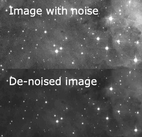 De-noising HST images with U-Nets